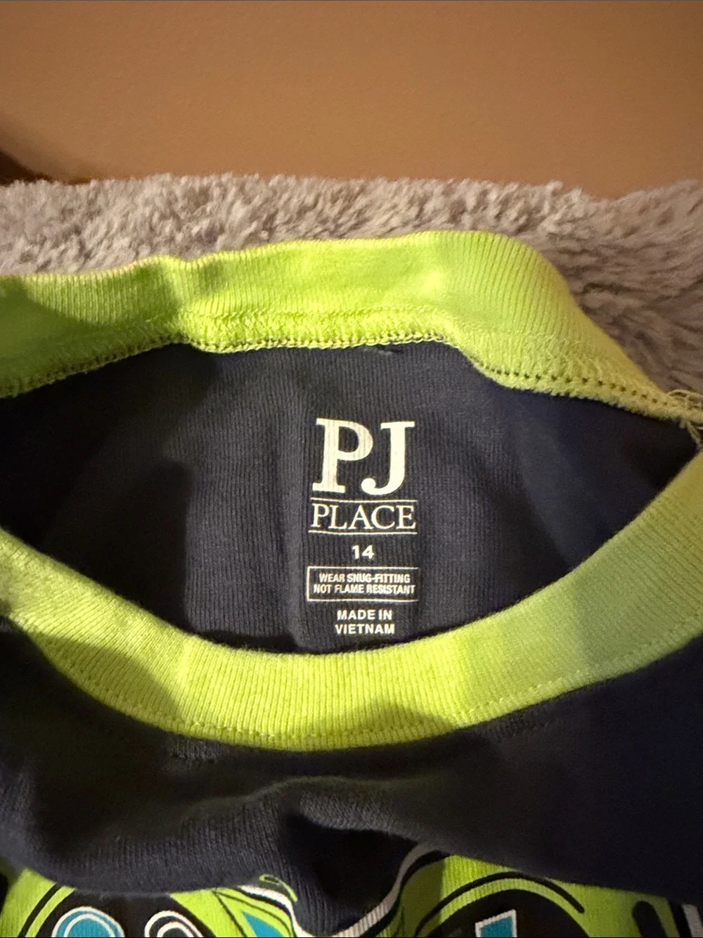 The Children's Place Kids Pro Gamer Pajama Set - Navy, Neon Yellow, Teal